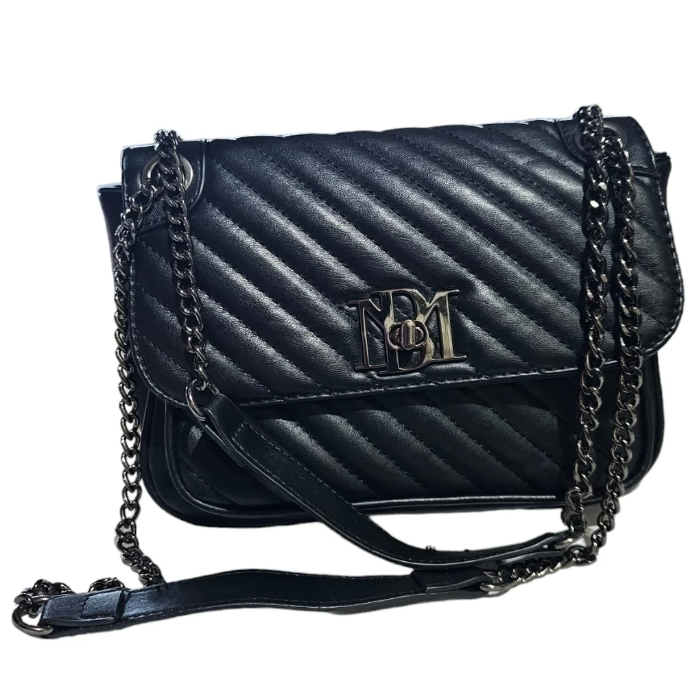 BADGLEY MISCHKA Diagonal Quilt Convertible Crossbody Bag NWOT